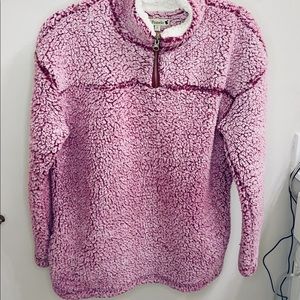 Magenta/Pink Quarter Zip Sherpa